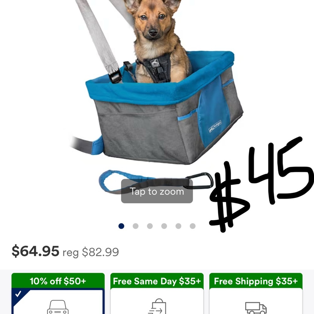 PetSafe Blue and Gray Pet Travel Tote